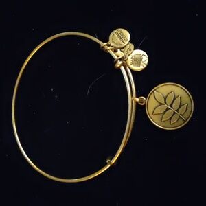 Alex and Ani Women's Gold Tone Bracelet - Ash Tree